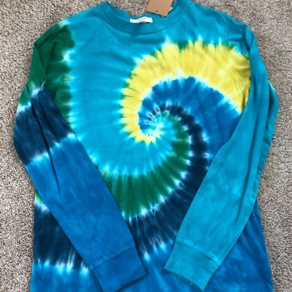 Lands End Kids tye-die long sleeve shirt
